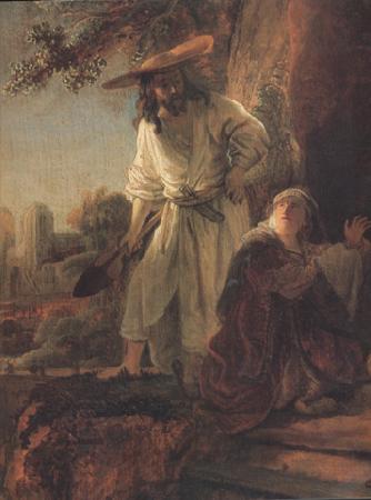 REMBRANDT Harmenszoon van Rijn Details of Christ appearing to Mary Magdalen (mk33) China oil painting art